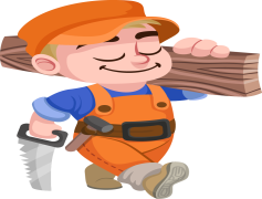 Carpenter Vector, Craftsmanship, Joinery, Precision, Woodworking PNG