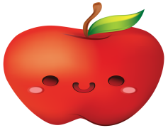 Cartoon Apple, Animated Orchard, Whimsical Produce, Playful Apple, Colorful Snack PNG