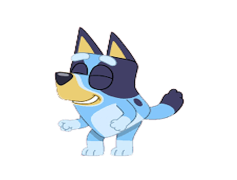 Cartoon Bluey, Australian Adventure, Animated Series, Kids Entertainment, Family Fun PNG