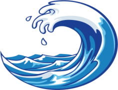 Cartoon Wave, Dynamic Movement, Playful Vibes, Fun Motion, Animated Style PNG