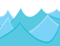 Cartoon Wave, Playful Aesthetics, Vibrant Scenes, Animated Style, Dynamic Expression PNG