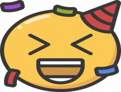 Celebration Emoji, Event Emoji, Party Symbol, Festive Icon, Cheerful Graphic PNG