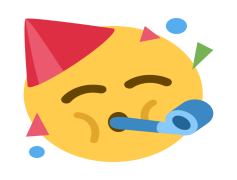 Celebration Emoji, Happiness Emoji, Special Occasion Emoji, Festivity Emoji, Cheer Emoji PNG