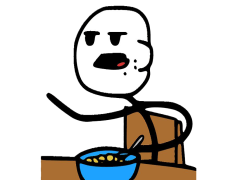 Cereal Guy, Reaction, Comic, Internet, Humor PNG