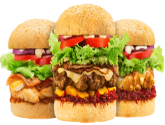 Cheese Burger King, Bun, Fast Food, Lettuce, Tomato PNG