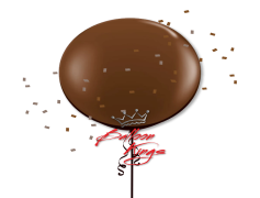 Chocolate Brown Balloon, Festive Event, Decorative Item, Party Decor, Celebration Supplies PNG