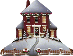 Christmas House, Family Celebration, Gift Exchange, Seasonal Cheer, Holiday Decor PNG