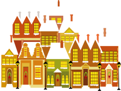 Christmas House, Family Gathering, Festive Lights, Traditional Celebration, Seasonal Cheer PNG