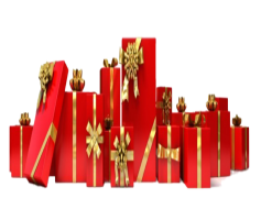 Christmas Present, Cheerful Surprise, Joyful Giving, Holiday Gift, Festive Surprise PNG