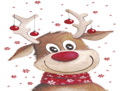 Christmas Reindeer, Gift Delivery, Festive Season, Cheerful Celebration, Holiday Spirit PNG