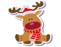 Christmas Reindeer, Joyful Traditions, Merry Celebrations, Festive Decor, Holiday Spirit PNG