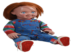 Chucky Doll, Iconic Villain, Movie Merchandise, Scary Collectible, Classic Horror PNG