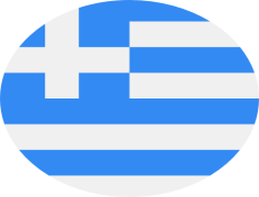 Circle Greece Flag, Greek Symbol, Blue White Colors, Greece Pride, Circular Flag PNG