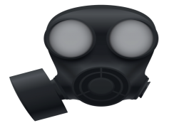 Clipart Black Cool Gas Mask, Steampunk, Urban, Protective Gear, Edgy Fashion PNG