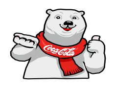 Coco Cola Bear Vector, Polar Bear, Coca-Cola Branding, Adorable Character, Winter Theme PNG
