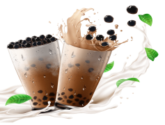 Cold Bubble Tea, Popular Trend, Refreshing Drink, Sweet Flavor, Iced Beverage PNG