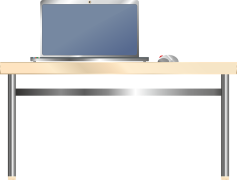 Computer Desk, Ergonomic Desk, Modern Desk, Desk Accessories, Workstation PNG