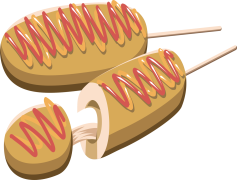 Corn Dog, Sausage, Delicious, Snack, Fair Food PNG