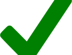 Correct Green Check Mark, Approval Symbol, Success Mark, Positive Indicator, Validation Tick PNG