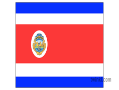 Costa Rica Flag, Central America, Tricolor, Identity, National Symbol PNG
