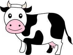 Cow Cartoon, Playful, Character, Humor, Bovine PNG