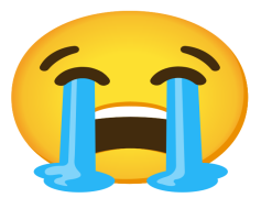 Cry Emoji, Emotional Expression, Distressed Reaction, Unhappy Character, Heartbreaking Icon PNG