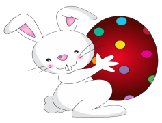 Cute Easter Bunny, Spring, Playful, Joyful, Basket PNG