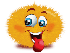 Cute Fur Emoji, Whimsical Creature, Charming Beast, Furry Friend, Fluffy Character PNG