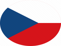 Czech Republic Flag, Historical Emblem, National Symbol, Blue White Red, Tri-Color Banner PNG