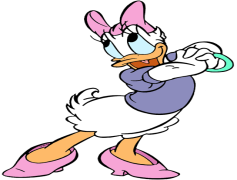 Daisy Duck, Fashionable, Iconic Figure, Female Duck, Disney PNG