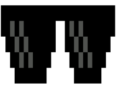 Deal With It Sunglass Transparent PNG