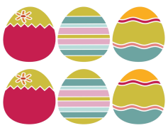 Decorative Colorful Easter Egg, Festive Spring Decor, Bright Color Palette, Cheerful Easter Celebration, Vibrant Holiday Symbol PNG