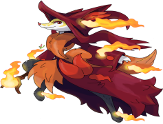 Delphox Pokemon, Fire-Type, Fox-Like, Alolan Region, Psychic Abilities PNG