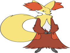 Delphox Pokemon, Mystical Powers, Evolution Stage, Fox-Like, Psychic Abilities PNG