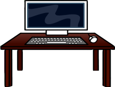 Desk, Organizer, Workspace, Table, Furniture PNG