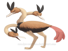 Dodrio Pokemon, Bird Pokemon, Flying Type, Beak Attack, Fast Runner PNG