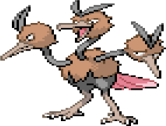 Dodrio Pokemon, Fast Runner, Bird Pokemon, Evolutionary Stage, Triple Heads PNG