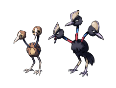 Dodrio Pokemon, Nesting Behavior, Beak Attack, Dual Typing, Flying Type PNG