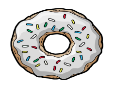 Donut, Baked, Treat, Glaze, Dessert PNG