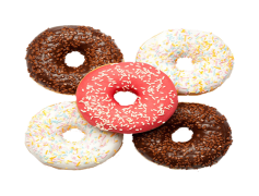 Donut, Pastry, Round, Treat, Dessert PNG