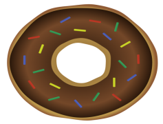 Donut, Sprinkles, Pastry, Dessert, Glazed PNG