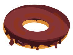 Donut, Toppings, Glazed, Pastry, Dessert PNG