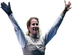 Elisa Di Francisca, Fencing Champion, Competitive Spirit, Womens Sabre, Olympic Gold PNG