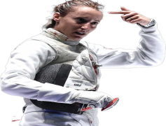 Elisa Di Francisca, Olympic Gold, Fencing Champion, World Champion, Competitive Fencer PNG