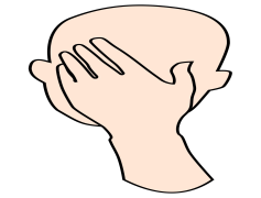 Facepalm, Reaction, Frustration, Embarassment, Mistake PNG