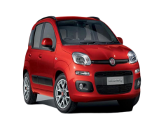 Fiat Panda Red Car, Eye-Catching Color, Fuel Efficient, Stylish Hatchback, City Driving PNG