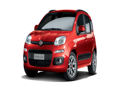 Fiat Panda Red, Urban Mobility, Economical Ride, Stylish Hatchback, Compact Car PNG