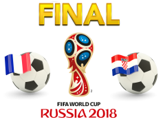 FIFA World Cup 2018 Final Match France VS Croatia, Teamwork, Sportsmanship, Goals, Victory PNG