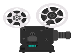 Film Cinema Projector, Cinematic Experience, Film Reel, Movie Screening, Projector Lamp PNG