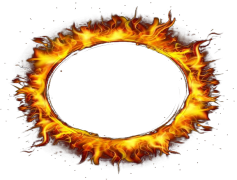 Fire Flame Circle Icon, Fiery Logo, Circular Fire, Heat Circle, Ignite Icon PNG